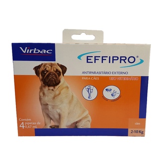 Effipro Cães Até 10 Kg Combo 4 pipetas Virbac