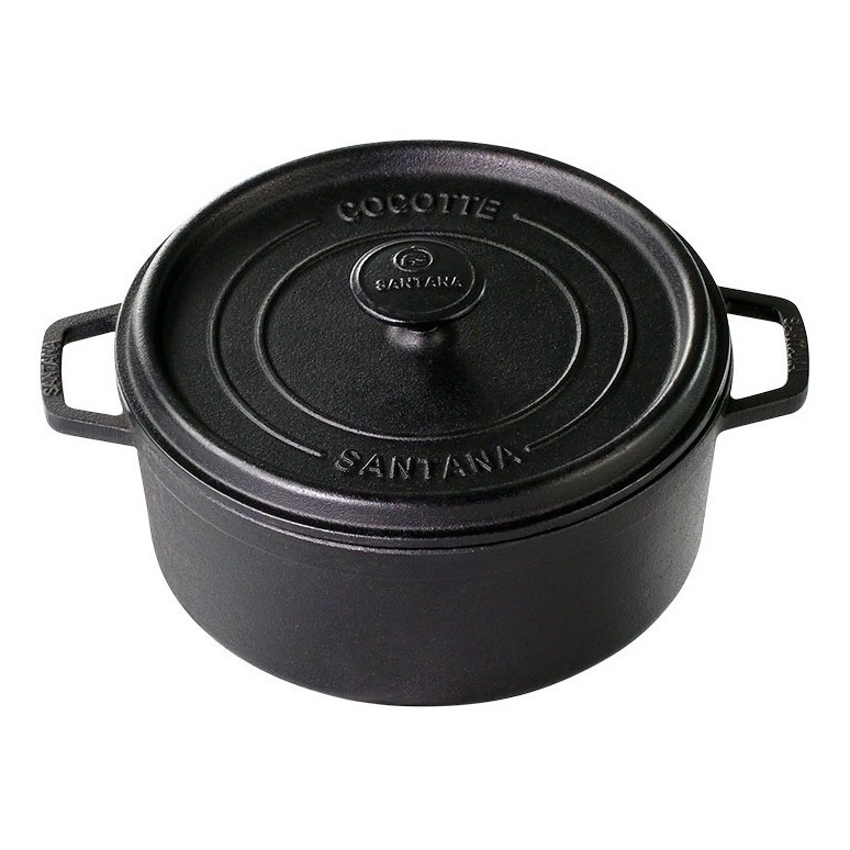 Caçarola Cocotte Panela Em Ferro Fundido 24cm 3,8L Santana Promoção