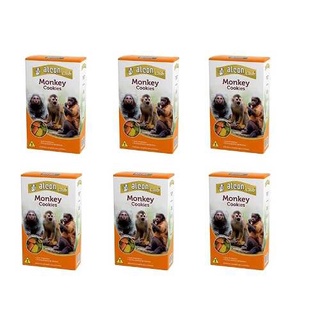 Combo 6 unidades Ração Comida Para Macaco Alimento para primatas Alcon Monkey Cookies