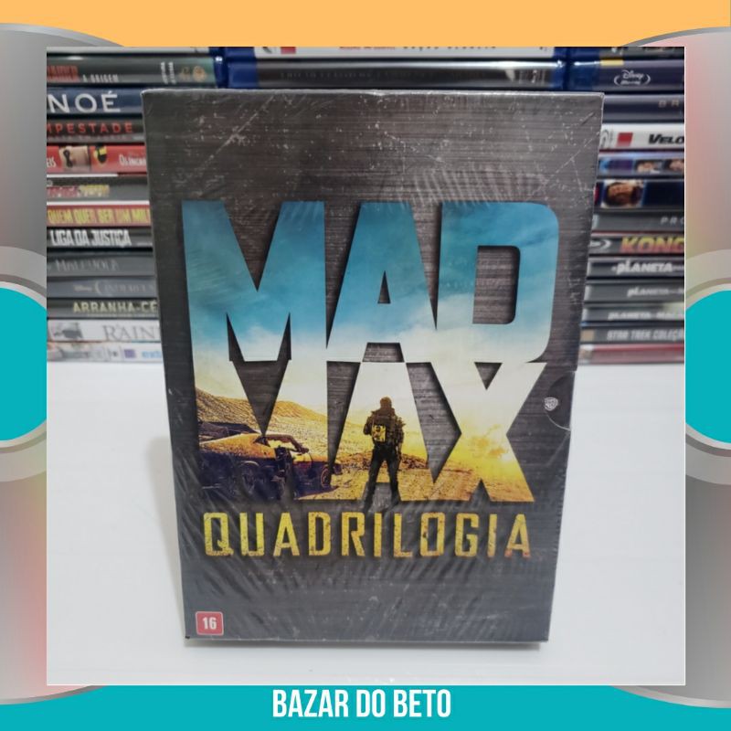 DVD Filme Mad Max Quadrilogia (Lacrado) (LEIA A DESCRIÇÃO)* / Ação, Ficção científica Elenco: Mel Gibson, Tina Turner, Frank Thring