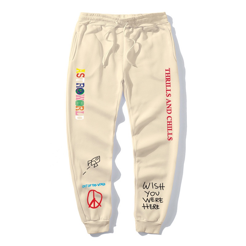 Astroworld white online sweatpants