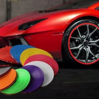 Borracha Protetor Borda Roda Liga Leve/Esportiva Vermelho Azul Rosa