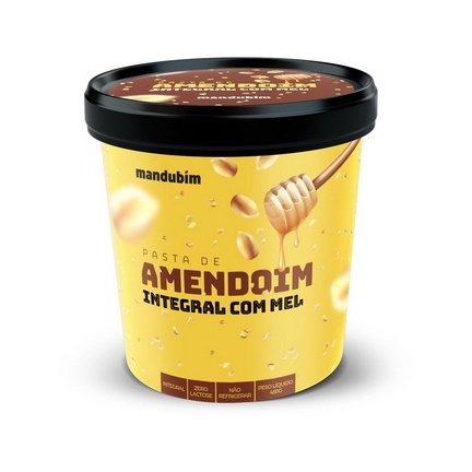 Pasta de Amendoim Integral com Mel Mandubim 450g