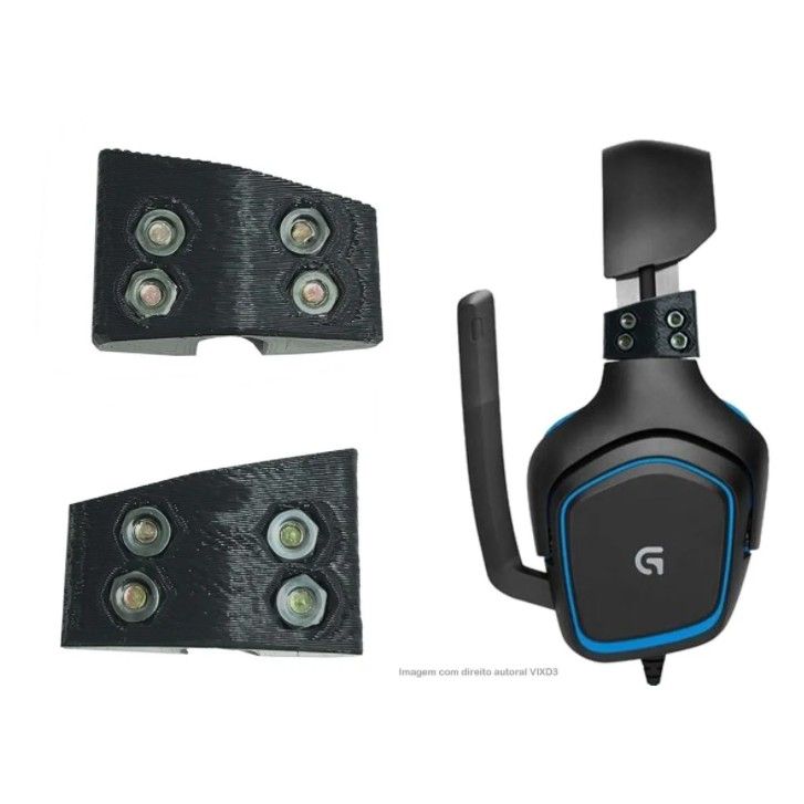 Kit 2 Lados Peça Tampa Reposição Fone Logitech G231 G 232 1