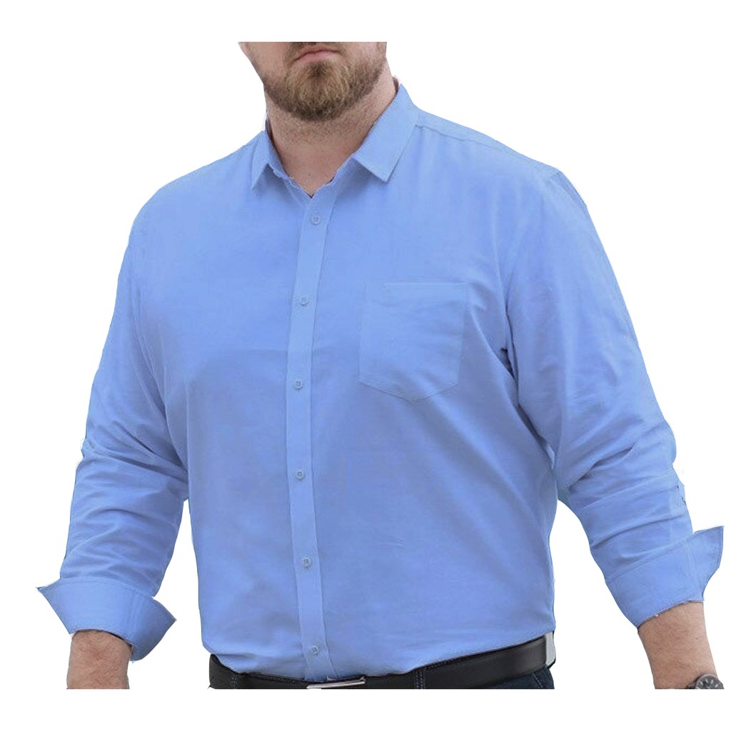 Camisa Social Plus Size Masculina Manga Longa - Entrega Rápida