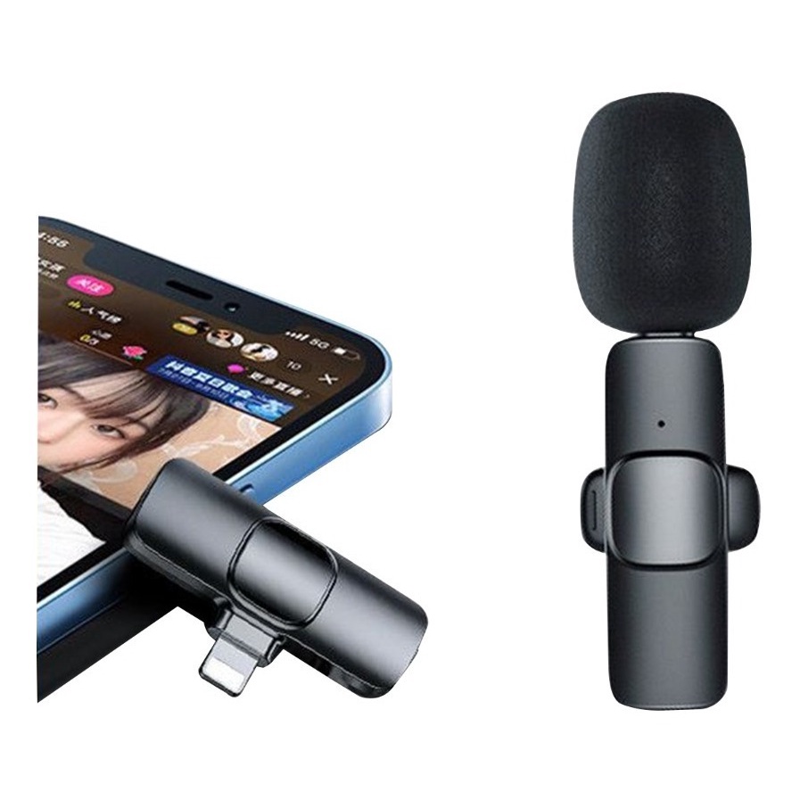Microfone Lapela Sem Fio Compativel Android Xiaomi E Ios