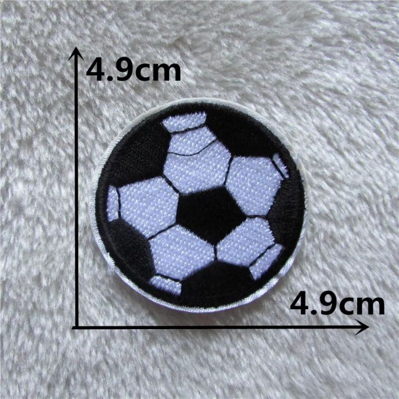kit 5 Adesivo de Roupa Aplique Patch Bordado Termocolante Bola Futebol ...