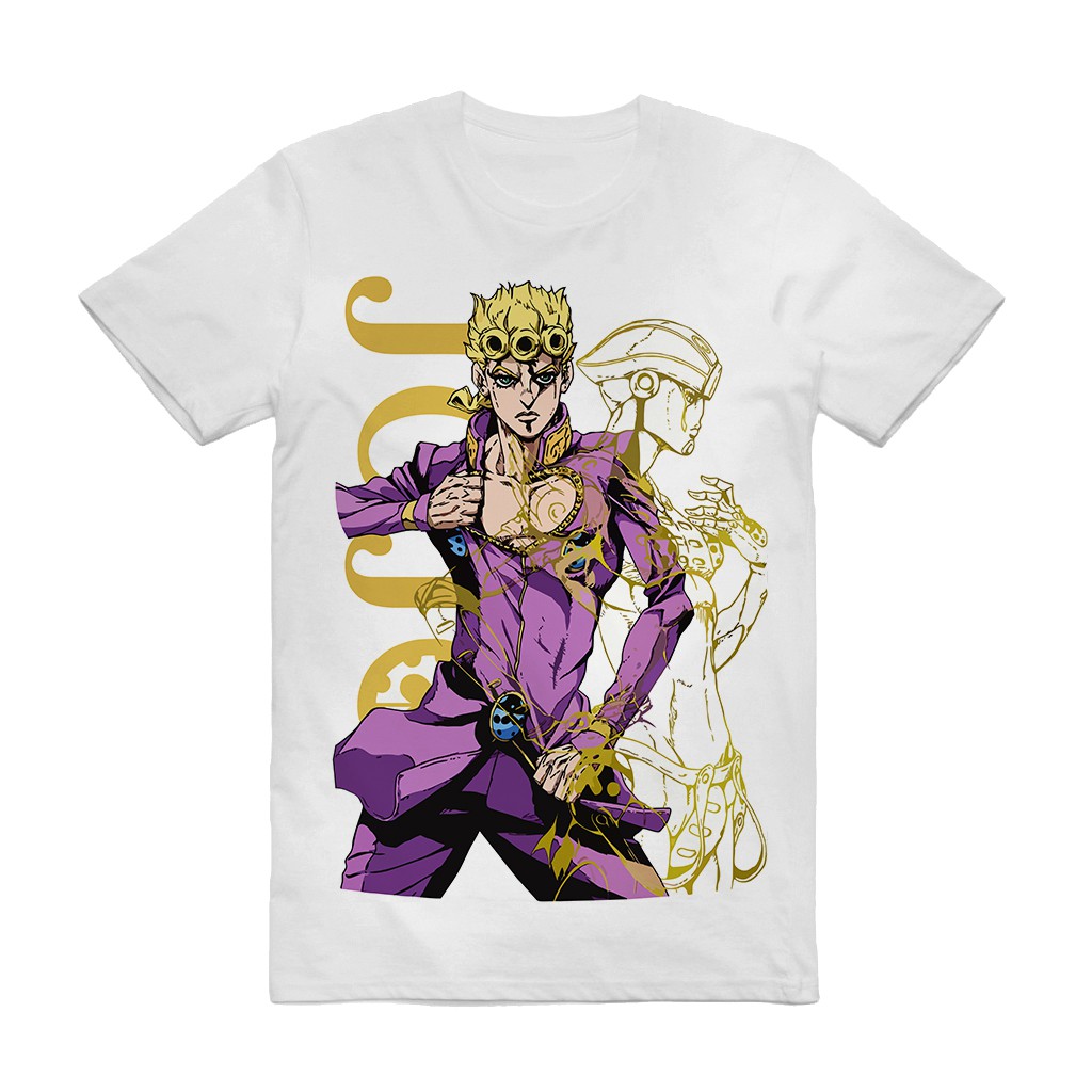 Camiseta Jojo s Bizarre Adventure Giorno Giovanna Camisa Unissex ESTAMPA EM ALTA DEFINI O