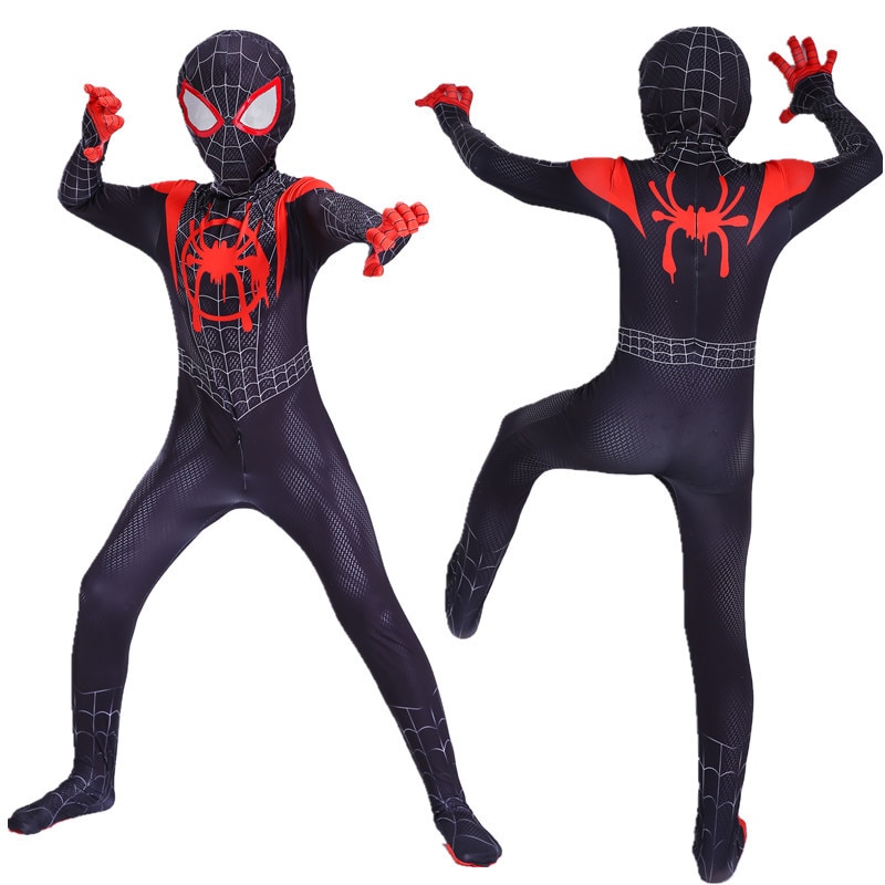 Superhero Costume Super-Verse Miles Morales Spiderman Cosplay Costume ...