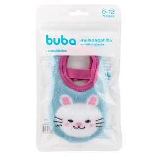 Meia Sapatilha Antiderrapante Coelho 0 A 12 Meses 14530 - Buba