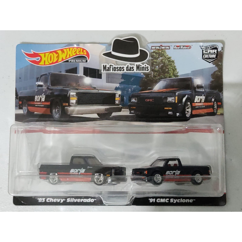 Hot Wheels Set Car Culture 83 Silverado + 91 GMC Cyclone | Shopee