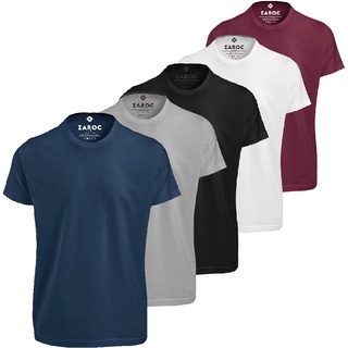 Kit 5 Camiseta Manga Curta em 100% Algodão ZAROC