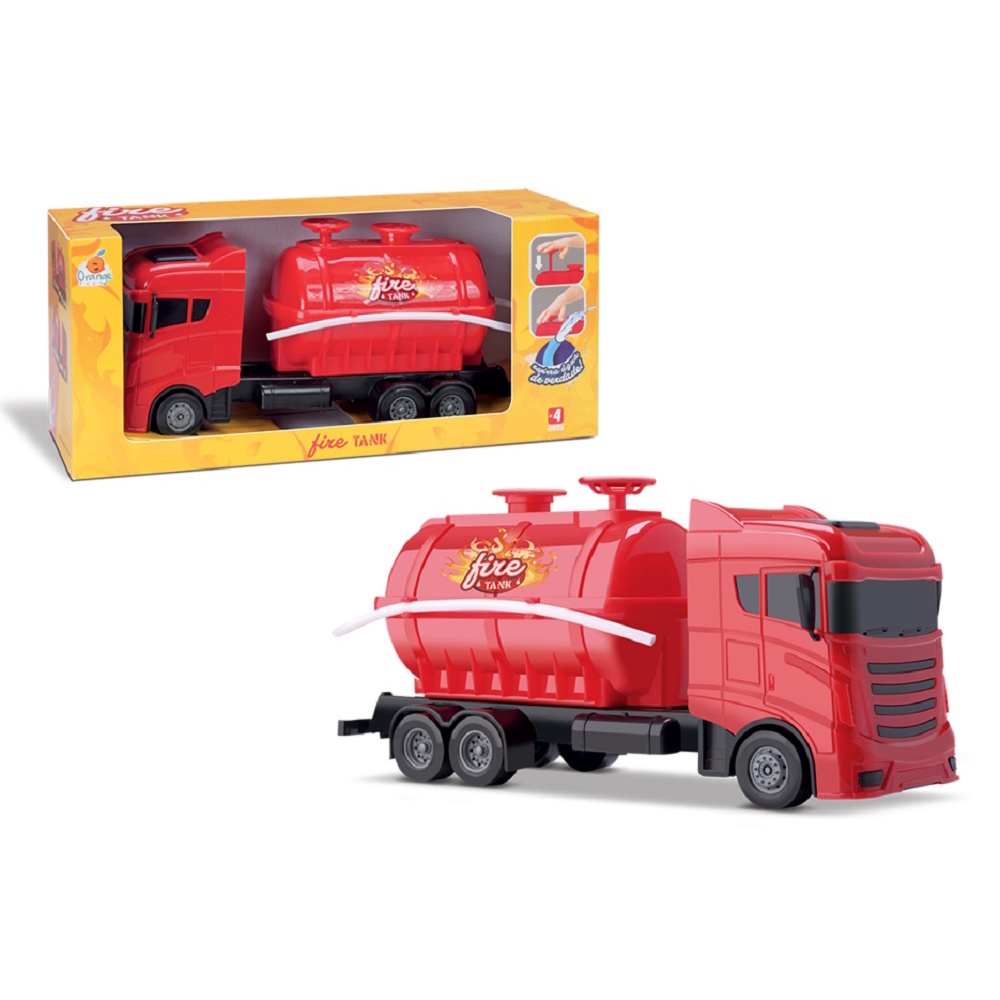 Brinquedo Infantil Caminhao Tanque De Agua Water Tank Orange Toys -  Papellotti