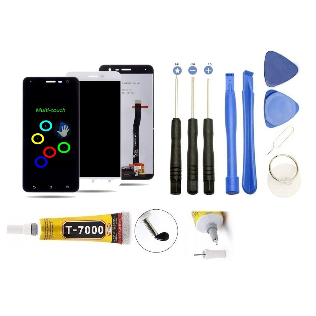 Kit 2 Films Verre Trempé Pour Asus Zenfone 3 ZE552KL 5.5" - Protection Écran Antichoc Et Antireflet
