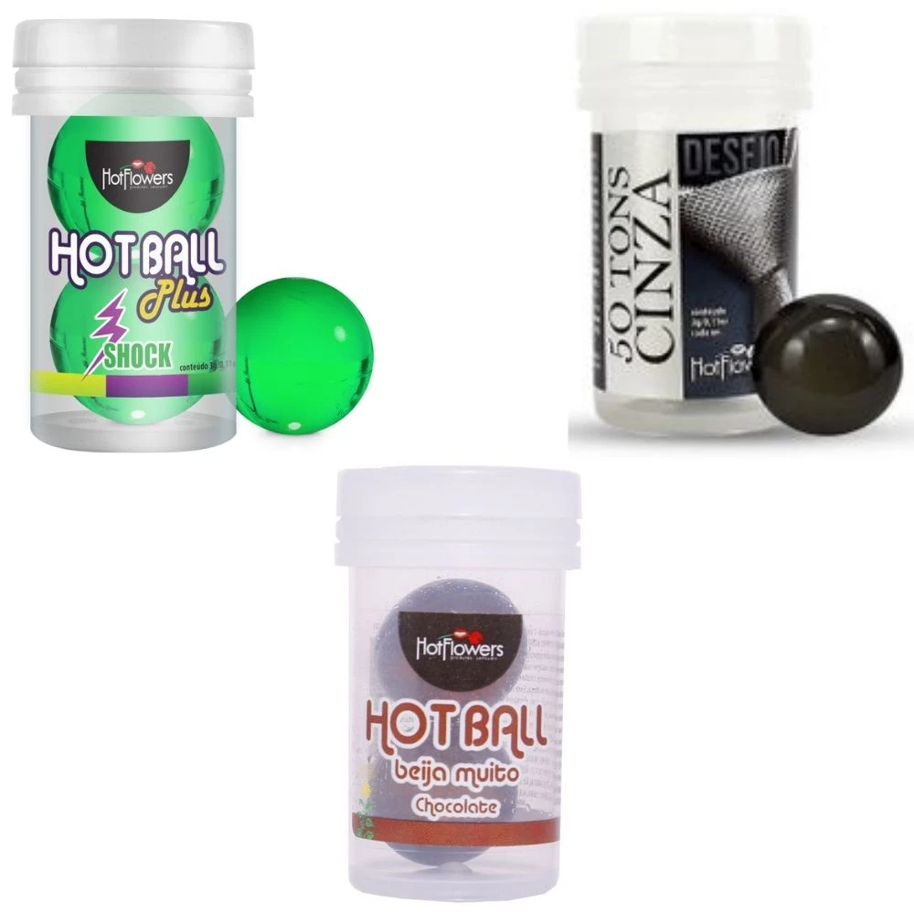 Bola Explosiva Íntima de Placer Hot Ball Plus Doble Hot Flowers