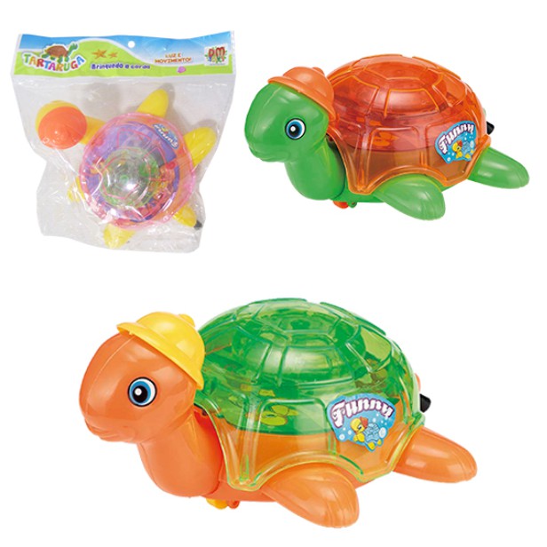 BRINQUEDO TARTARUGA A CORDA - COM LUZ E MOVIVENTO | Shopee Brasil