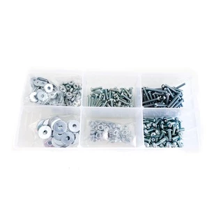 Kit Plus - 450 Peças - Parafuso Porca Arruela e Caixa