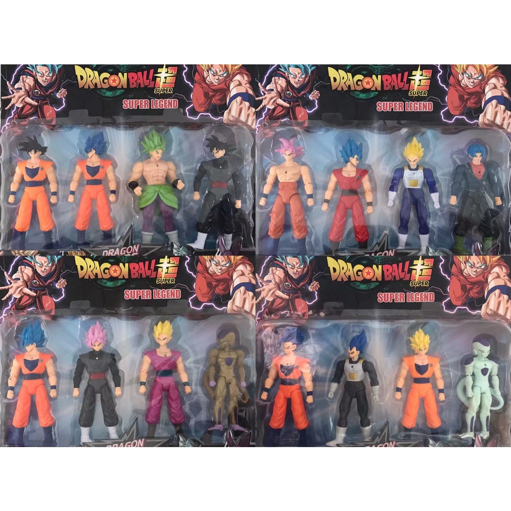 Kit Bonecos Dragon Ball Super Legend Goku Boneco Articulado | Shopee Brasil
