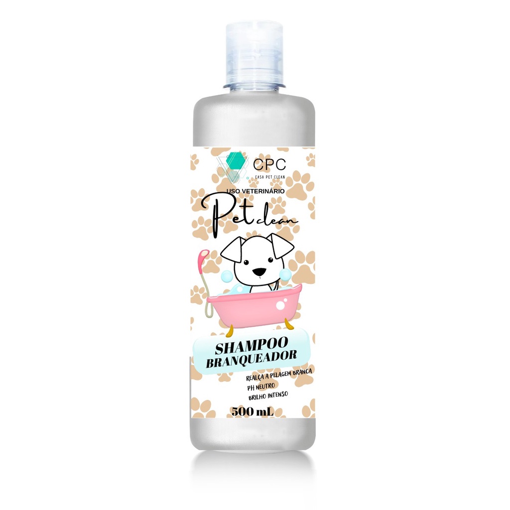 Shampoo Pet Branqueador para Cães e Gatos 500ml Shopee Brasil