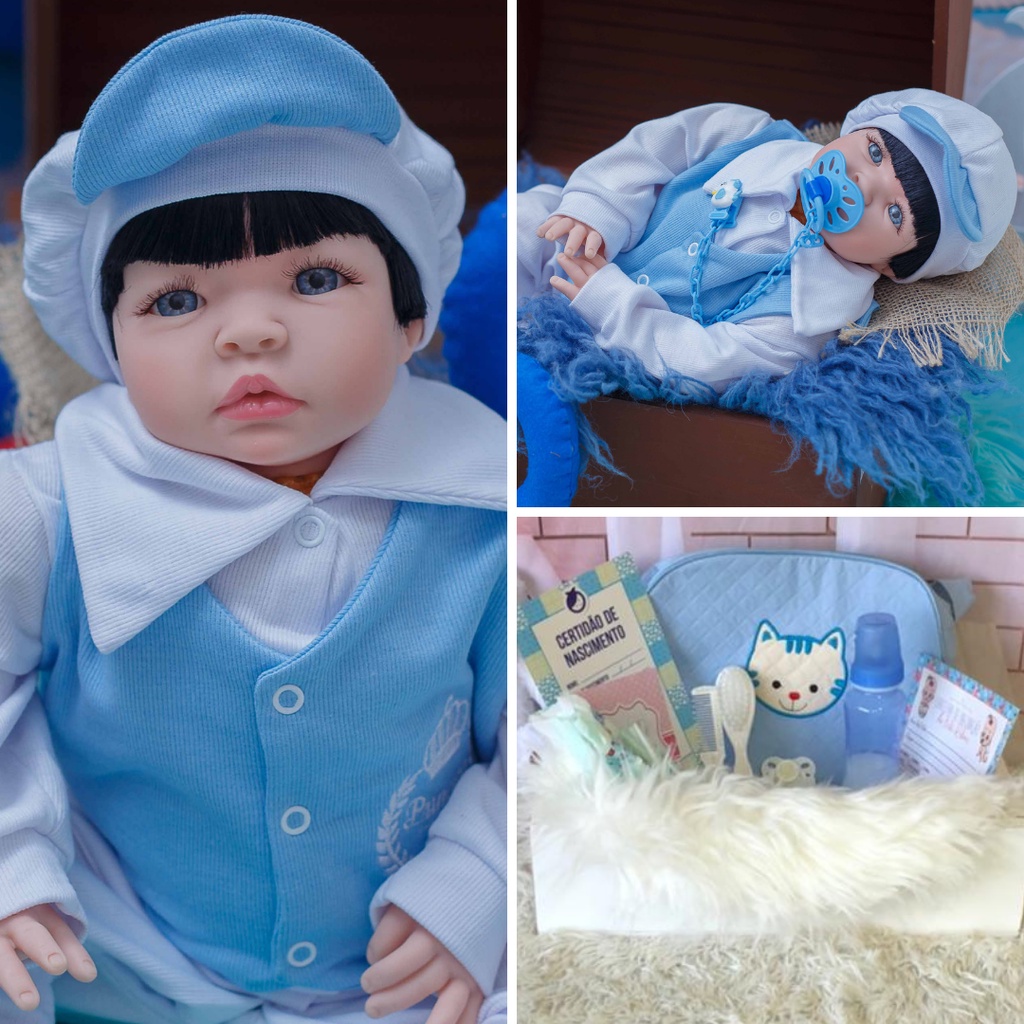 Boneca Bebê Reborn Menina Girafinha Pode Tomar Banho UniDoll 48cm :  : Brinquedos e Jogos