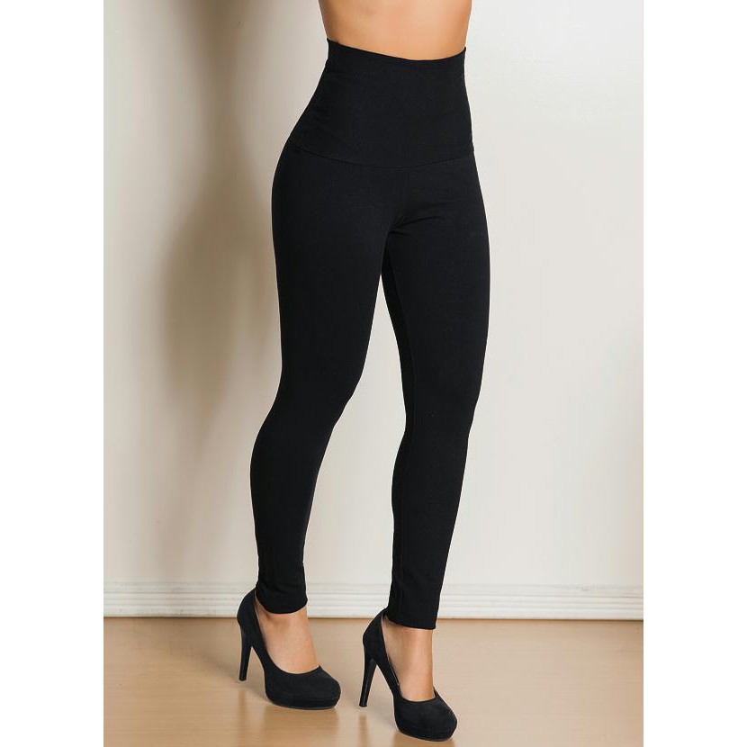 Calça legging Cotton algodao grossa Cós alto