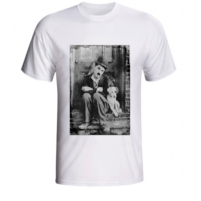 Camiseta cinema filmes - Charlie Chaplin - Inoctua - Camiseta