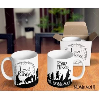 Caneca Senhor Dos Anéis The Lord Of The Rings Com Seu Nome