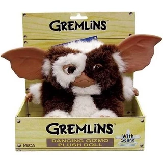 Boneco pelúcia gizmo gremlins canta e dança neca original produz som sound dancing