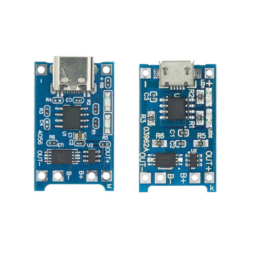 Placa de carregamento tp4056/USB 5v 1a Bateria 18650