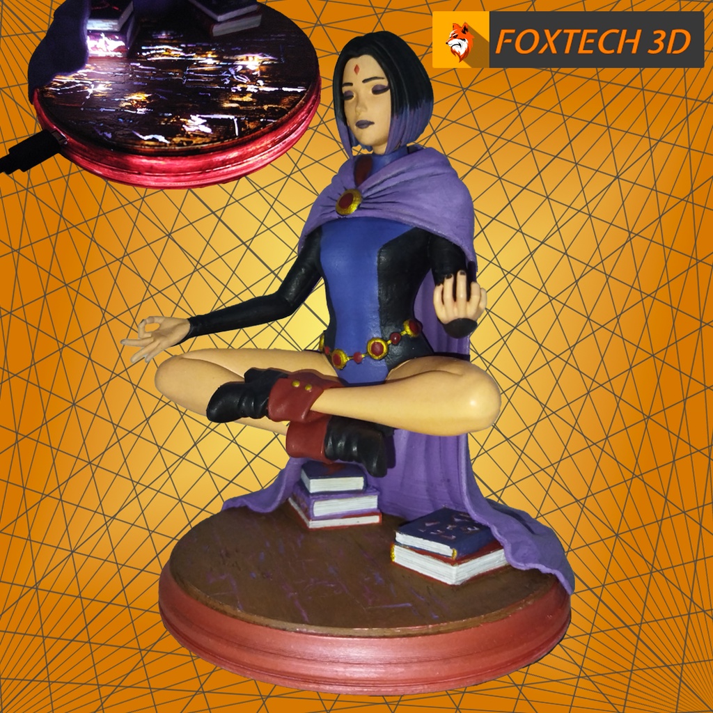Action Figure Ravena Meditando Jovens Titans