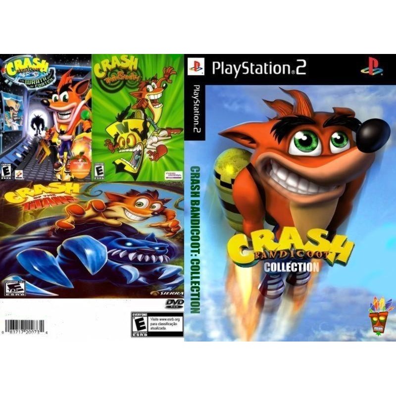 Jogo Crash e 3 Outros Games - PS2