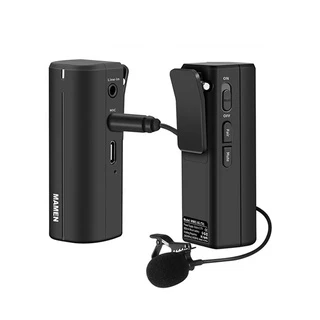 Microfone Lapela sem fio Conector 3,5mm MAMEN - WMIC-5G