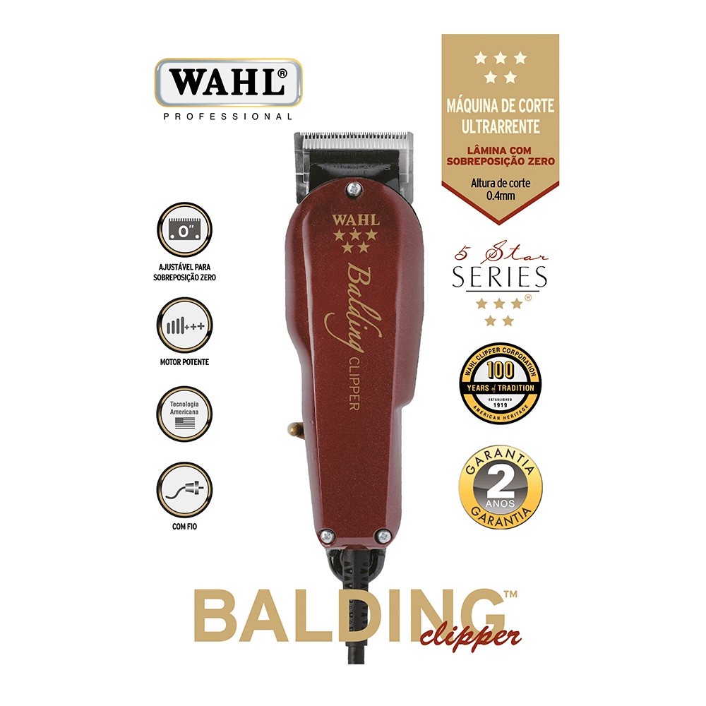 Máquina Whal Balding Clipper Original 5 estrelas | Shopee Brasil