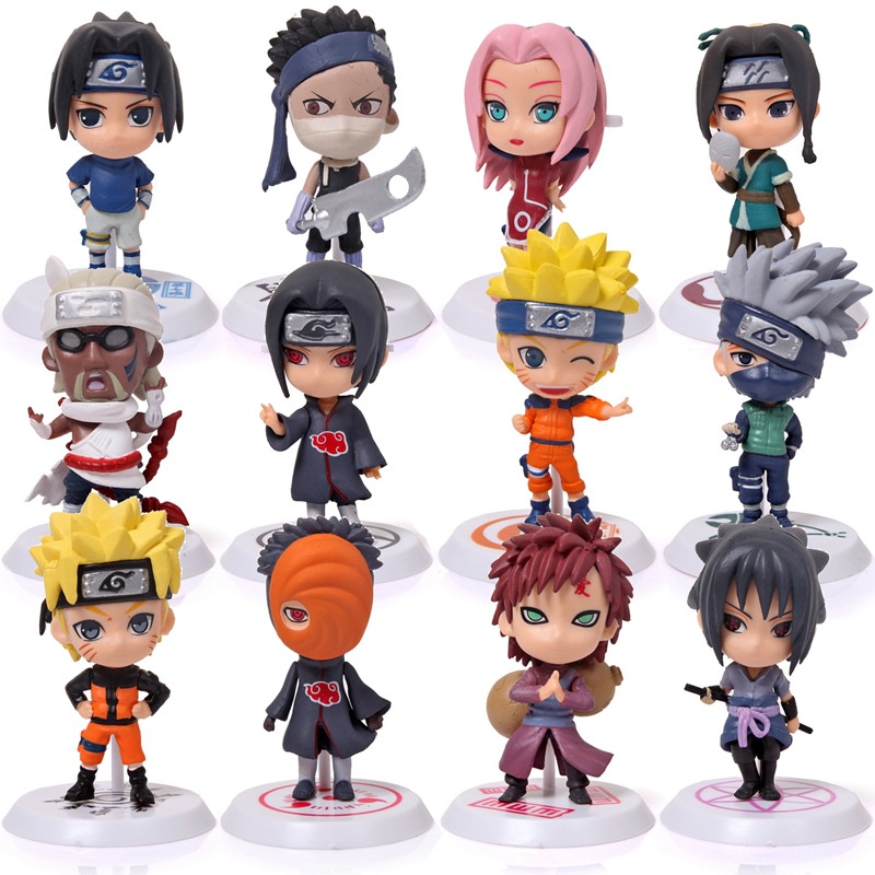 4 Display de Mesa Naruto Sakura Sasuke Kakashi