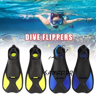 Flippers Barbatanas Curto Formação Flutuante Natação Nadados Adultos Crianças Viajar Para Mergulho Nadadeiras De Viagem De
