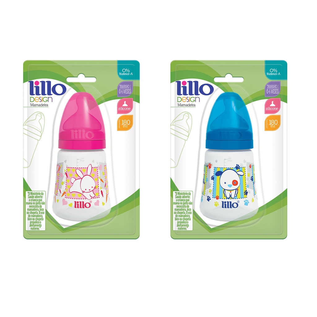 Mamadeira Lillo Design Smart 180ml Livre De Bpa Bico Anatômico | Shopee ...