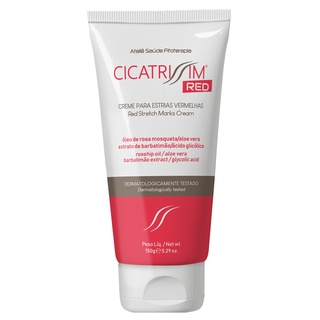 Cicatrissim Red - Creme Específico para Estrias VERMELHAS - Ação Rápida e Potente em Estrias Vermelhas e Roxas - Antiestrias da Barriga, Pernas, Braços, Glúteos, Quadril ou Seios. 1 Tubo com 150g