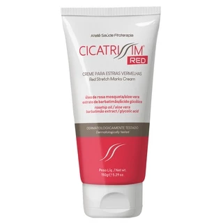 Cicatrissim Red - Creme Específico para Estrias VERMELHAS - Ação Rápida e Potente em Estrias Vermelhas e Roxas - Antiestrias da Barriga, Pernas, Braços, Glúteos, Quadril ou Seios. 1 Tubo com 150g