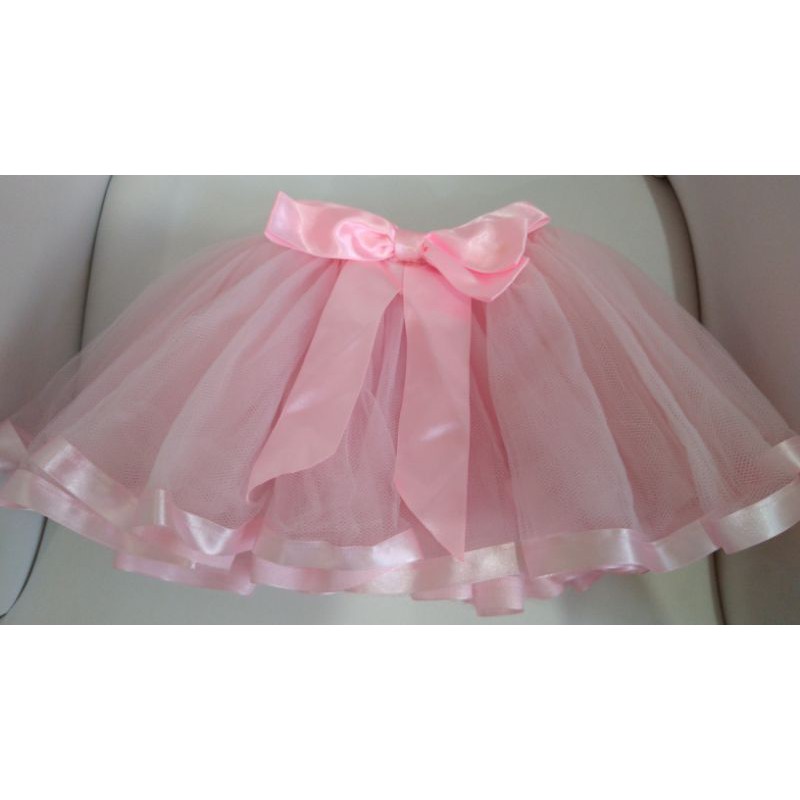 Saia de tule rosa bebê com fita/Leia a descrição | Shopee Brasil
