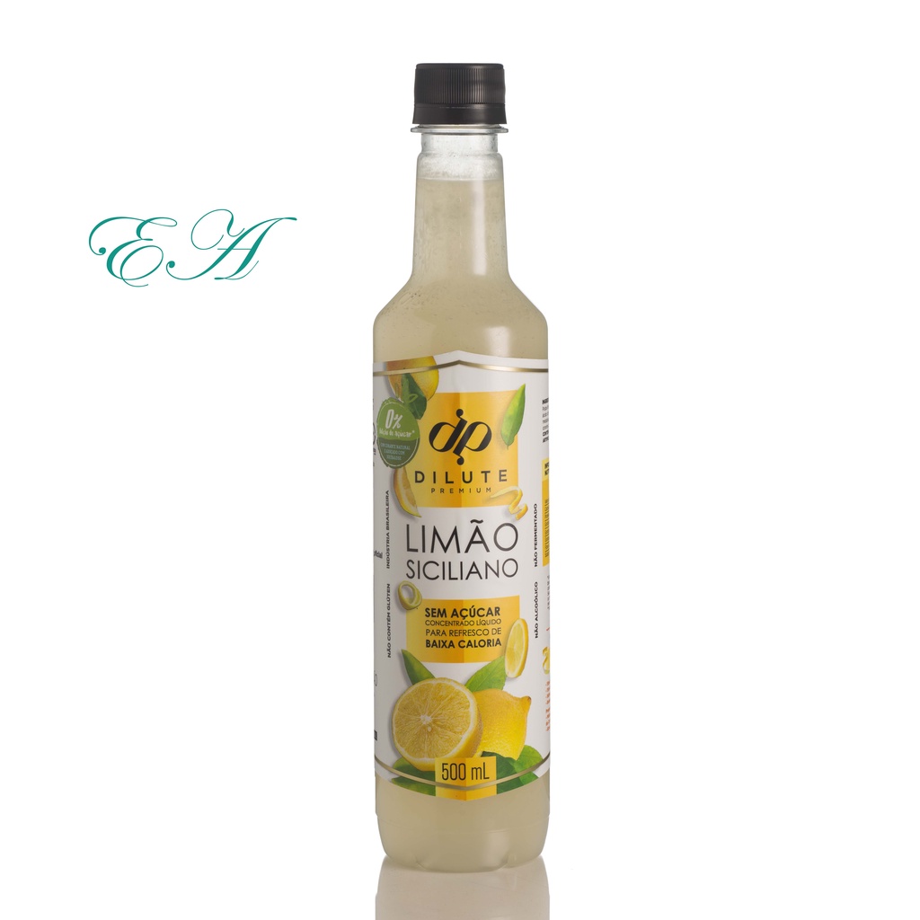 Xarope Dilute Premiun Limão Siciliano Zero Açucar 500ml original