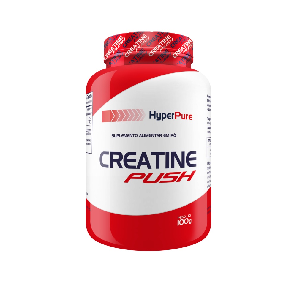 Creatina Push 100g – Hyperpure Suplemento em pó para ganho de mais energia e recuperação muscular