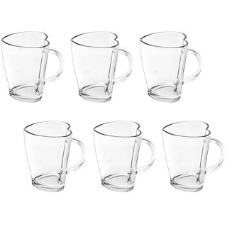 Jogo de Canecas Coração 6 peças 240 ml Class Home