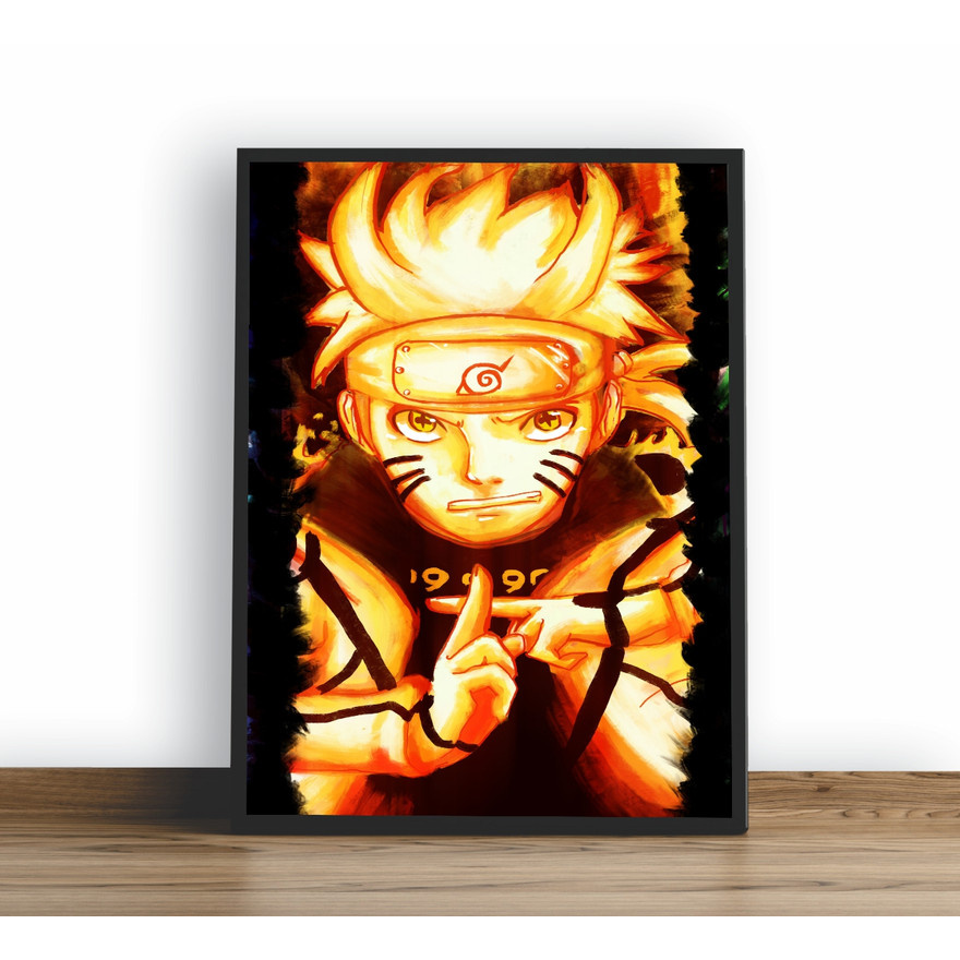 Quadro Decorativo Poster Naruto Uzumaki Desenho Game