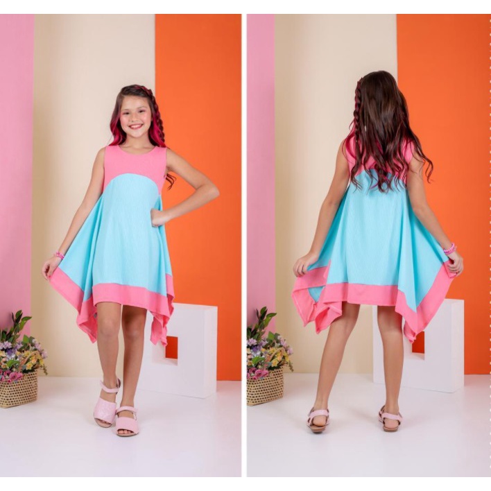 Vestido juvenil 3 Marias - Jeito kids - Vestido Feminino - Magazine Luiza