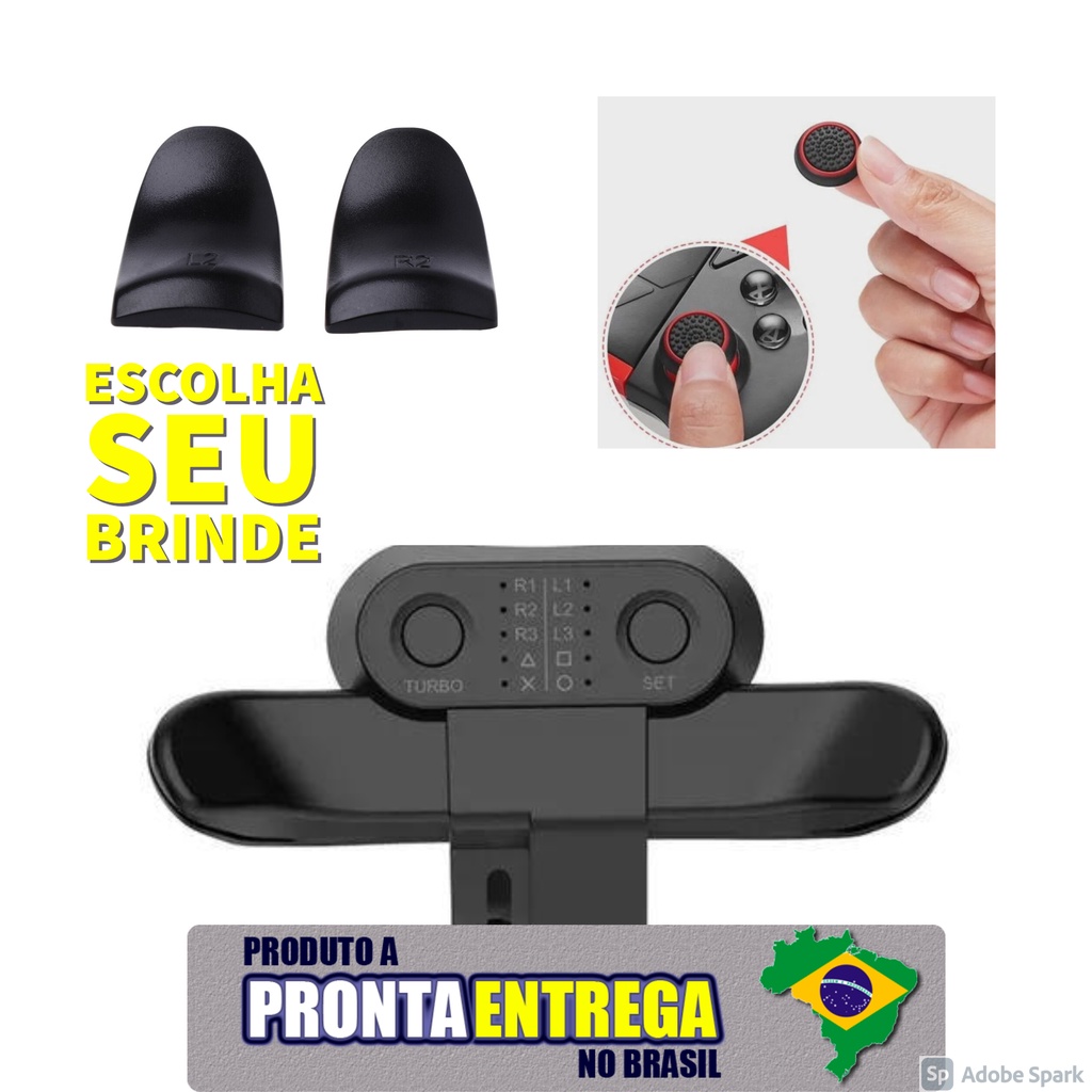 Strikepack Turbo rapid fire paddles ps4 botao adicional e extensor