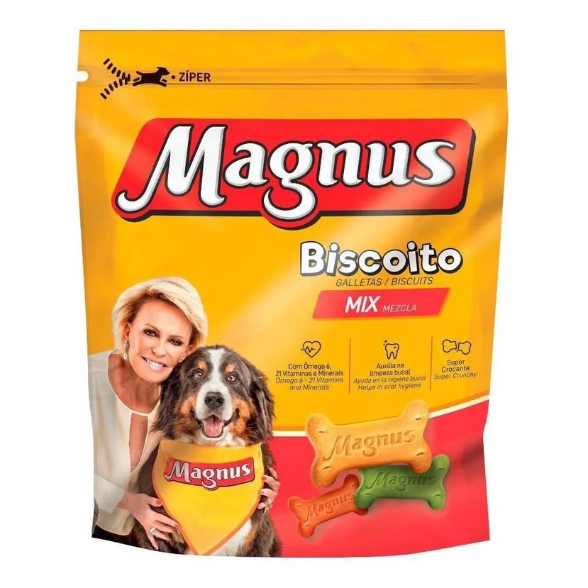 Biscoito Magnus Mix Cães - 500g | Shopee Brasil