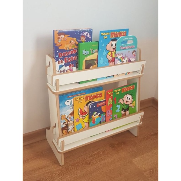 Porta livros Infantil, Suporte para Livros de Mdf