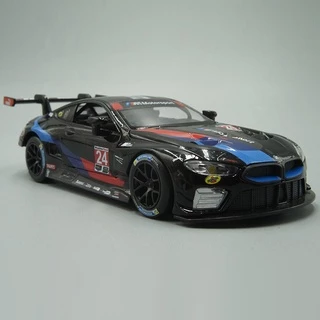 1 : 32 24H Le Mans Diecast Carro Modelo Toy BMW M8 GTE Pull Back Com Som E Luz