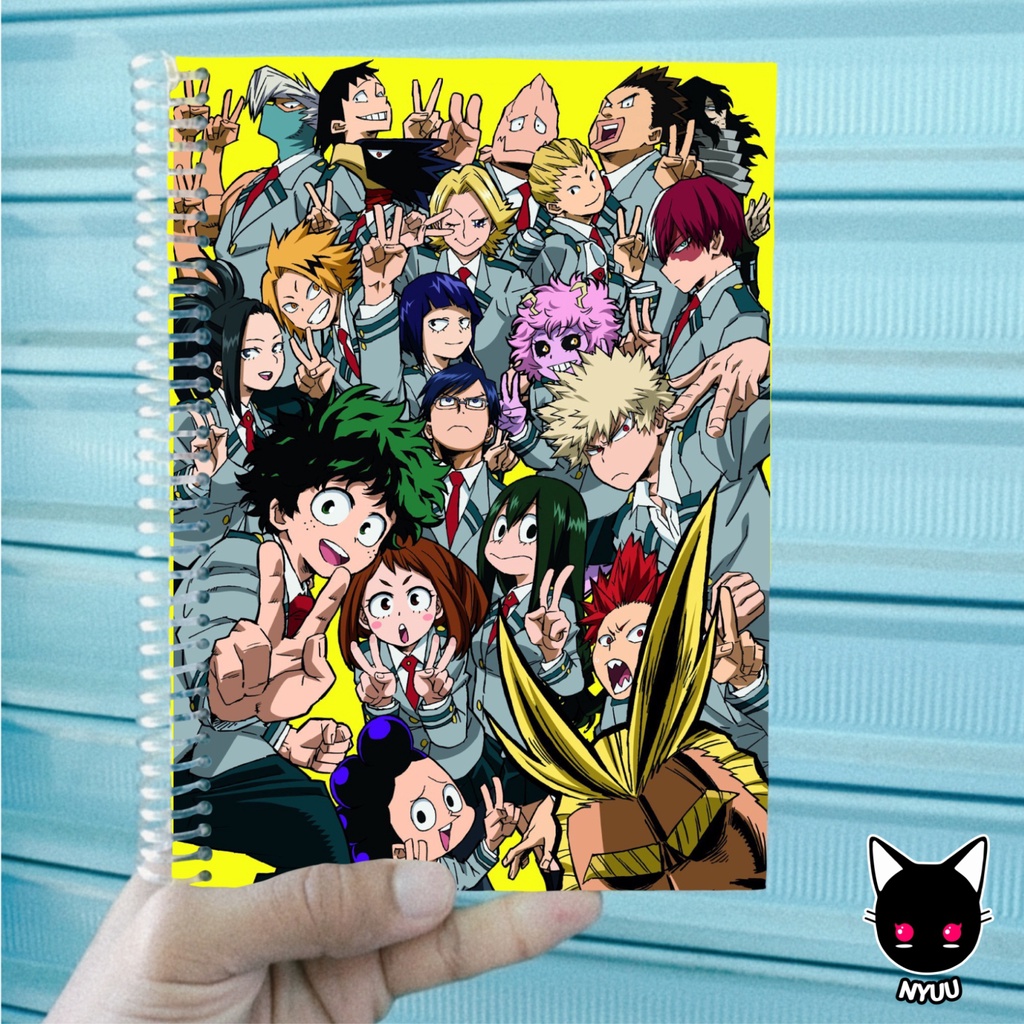 Caderno Boku no Hero Academia Izuku Midoriya Cosplay Livro em