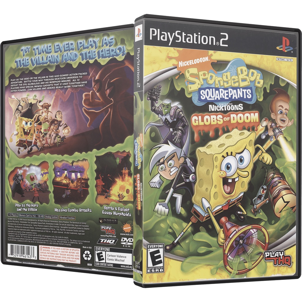 Jogo Nickelodeon Spongebob Squarepants Globs of Doom PS2 em Promoção na  Americanas